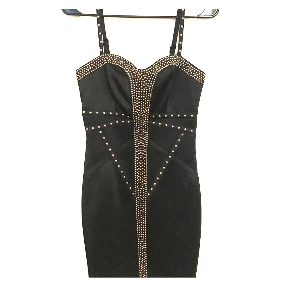 Forever 21 Black Studded Dress